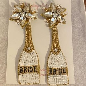 Gaby & Grace Bride Champagne Earrings
